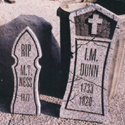 More foam tombstones