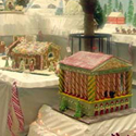 gingerbread house foam display