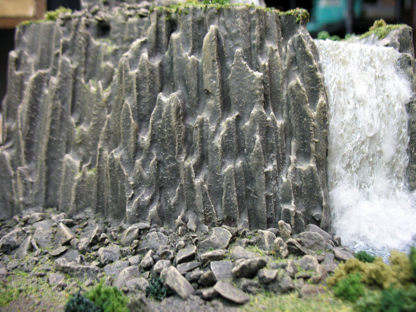 Carved Foam Cliff Waterfall Gaming Terrain