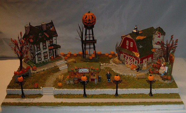 Halloween Village Farm Displays