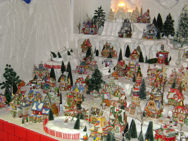 Large North Pole Village Display