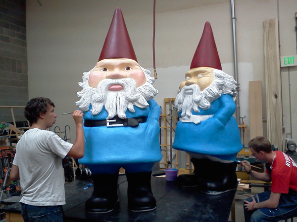 EPS Foam Styrofoam 7' Tall Garden Gnomes Artworks Props
