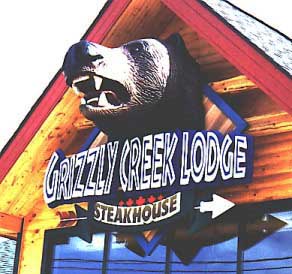 Grizzly Creek Lodge Foam Sign