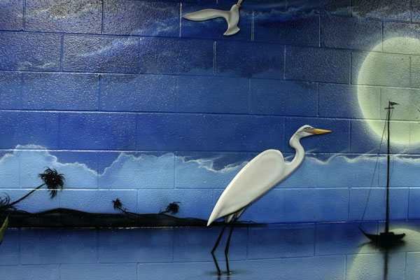 Water Scene 3D EPS Styrofoam Wall Mural