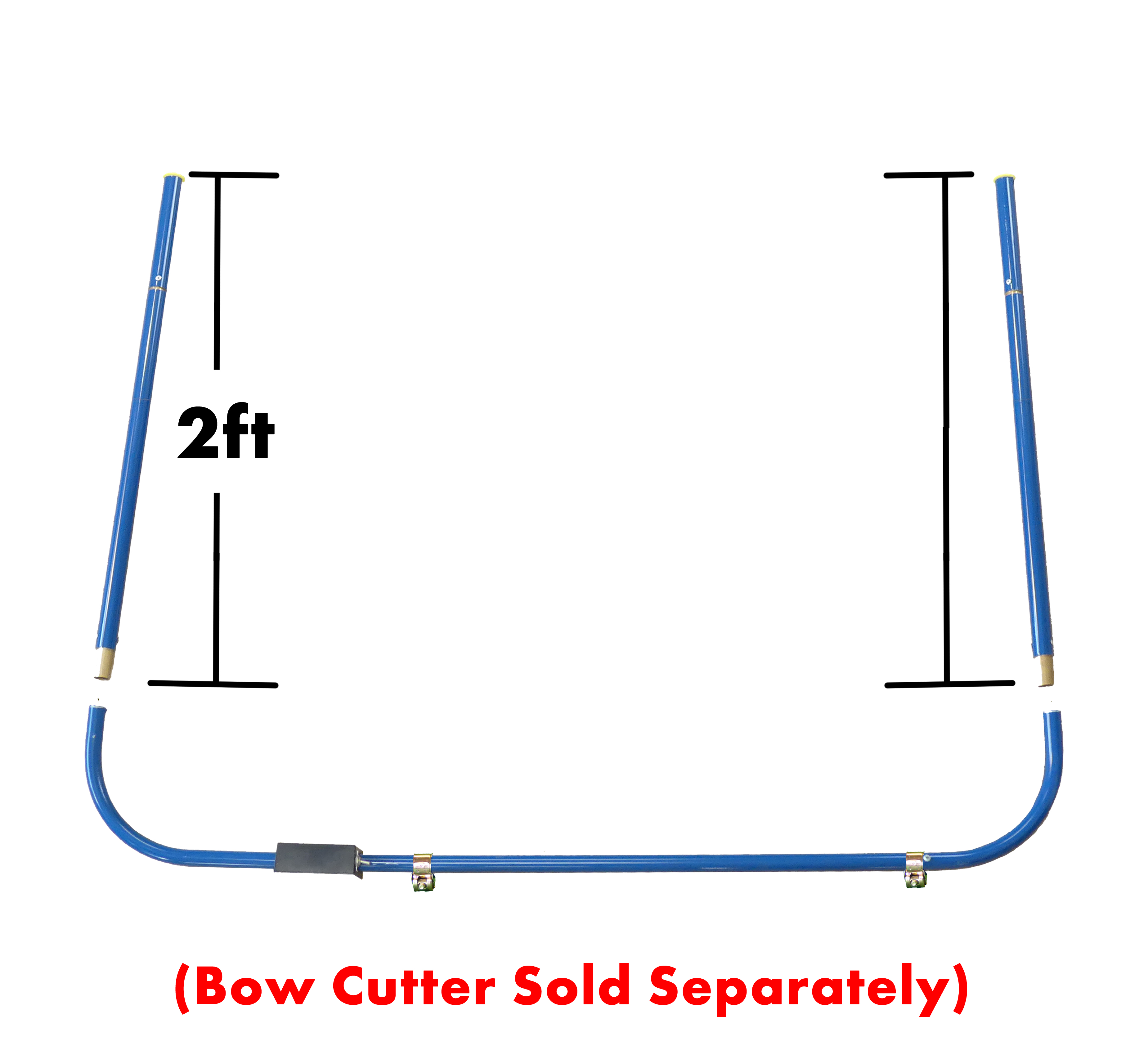 Bow Cutter 2-Foot Vertical Extension Arms Pair #050A-BCEA